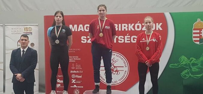 Szabó Szonja aranyérmes birkózásban az év első kadet válogató versenyén